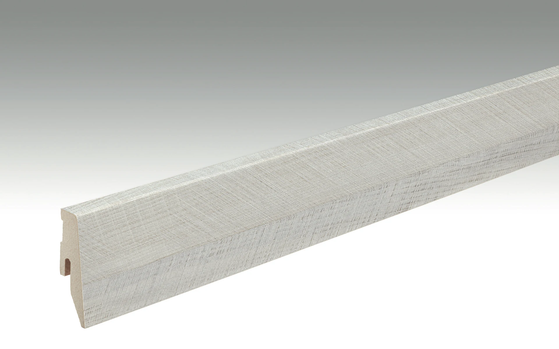 MEISTER Sockelleisten Fußleisten Modern Herringbone 6683 | - 2380 x 60 x 20 mm