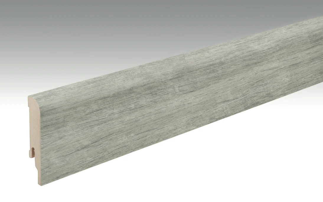 MEISTER Sockelleisten Fußleisten Fjordeiche grau 6847 - 2380 x 80 x 16 mm