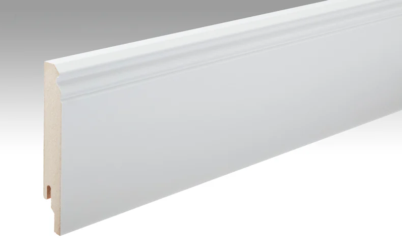 Battiscopa MEISTER Uni bianco lucido DF 324 - 2380 x 120 x 18 mm (200003-2380-00324)