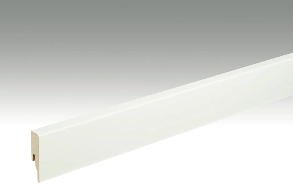 MEISTER Sockelleisten Fußleisten Weiß streichfähig DF 2222 - 2380 x 60 x 16 mm (200013-2380-02222)