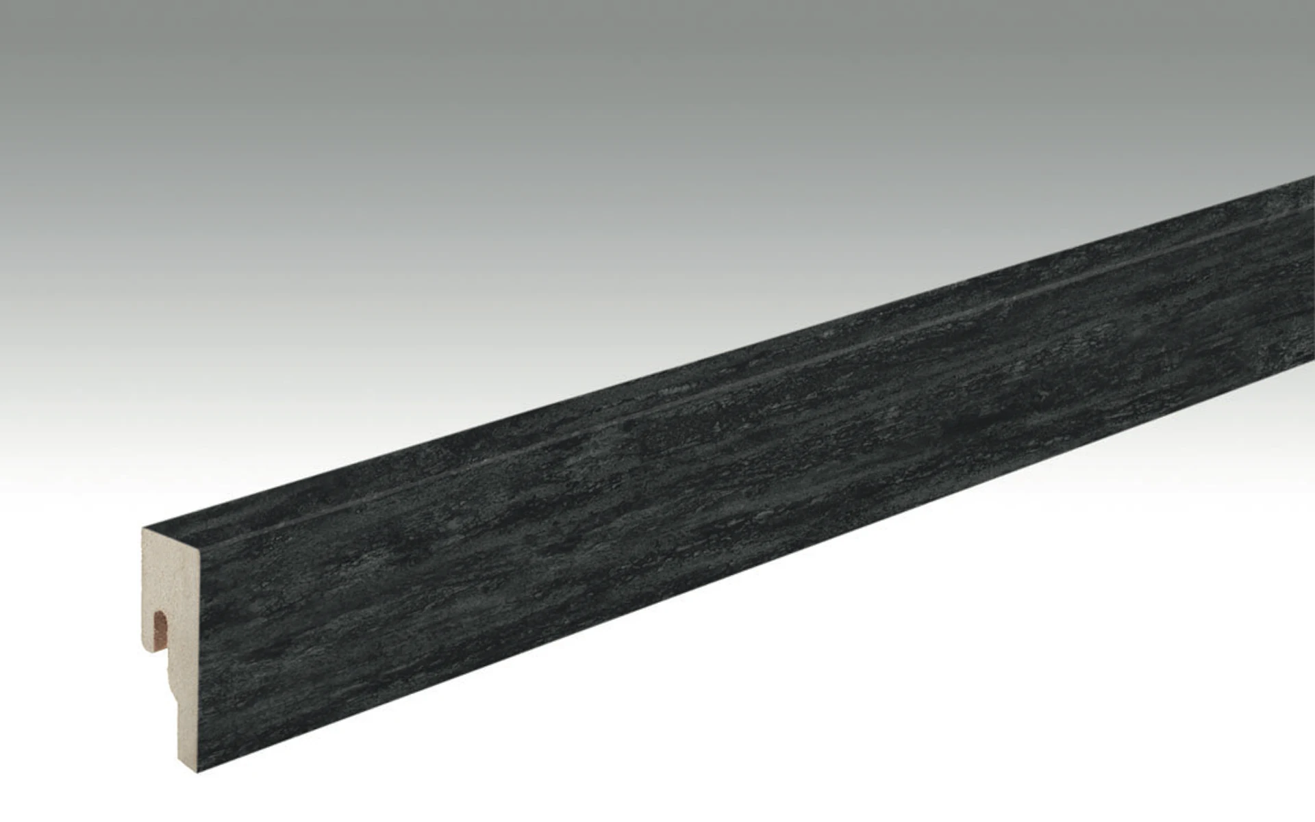 Meister Sockelleiste Fußleiste - Black Lava 7323 - 2500 x 50 x 18 mm