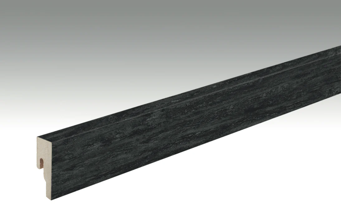 MEISTER Sockelleisten Fußleisten Black Lava 7323 - 2380 x 50 x 18 mm (200015-2380-07323)