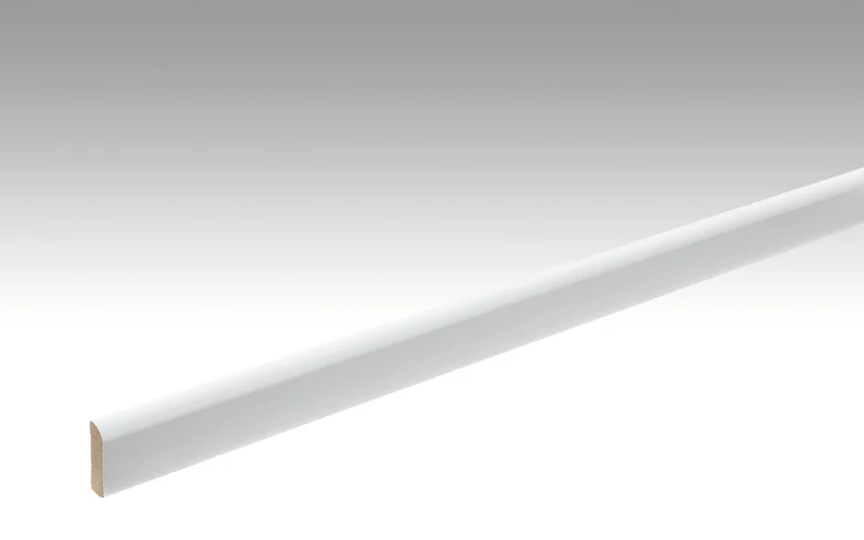 MEISTER Sockelleisten Fußleisten Uni weiß glänzend DF 324 - 2380 x 25 x 6 mm (200007-2380-02222 - 6986232222)