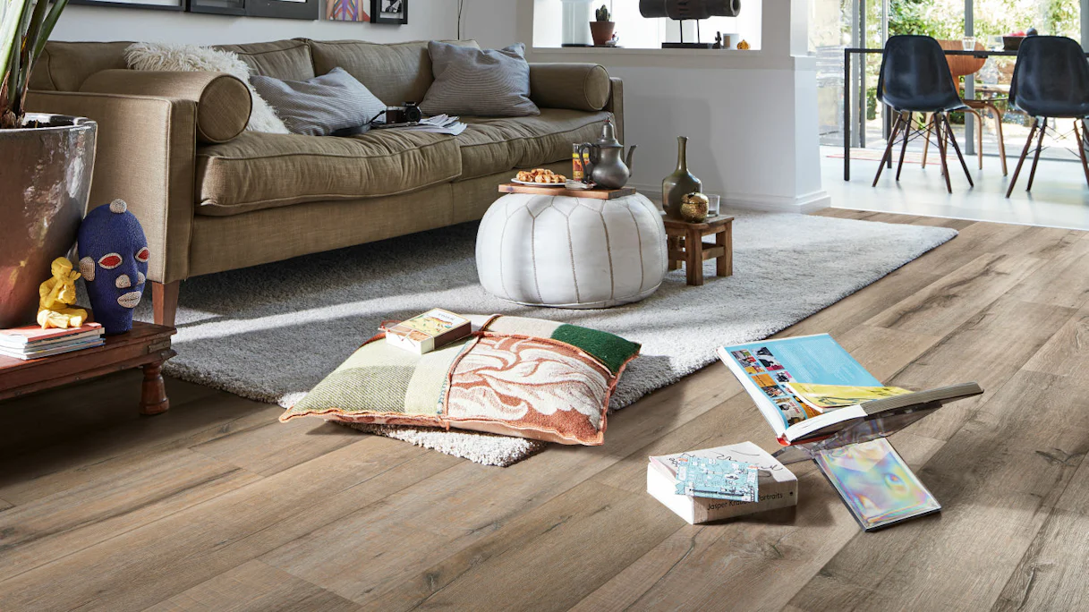 MEISTER Organic Flooring - MeisterDesign comfort DD 600S / DB 600S Old wood oak loam grey (400001-1287220-06986)