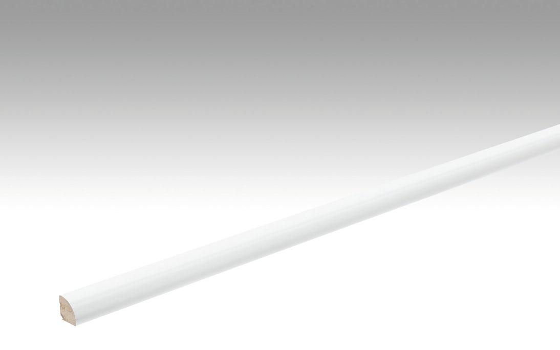 MEISTER Sockelleisten Fußleisten Weiß streichfähig DF 2222 - 2380 x 12 x 12 mm (200008-2380-02222)