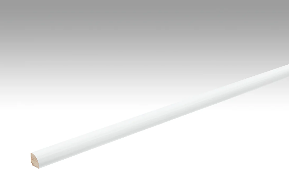 MEISTER Sockelleisten Fußleisten Uni weiß glänzend DF 324 - 2380 x 12 x 12 mm (200008-2380-00324)