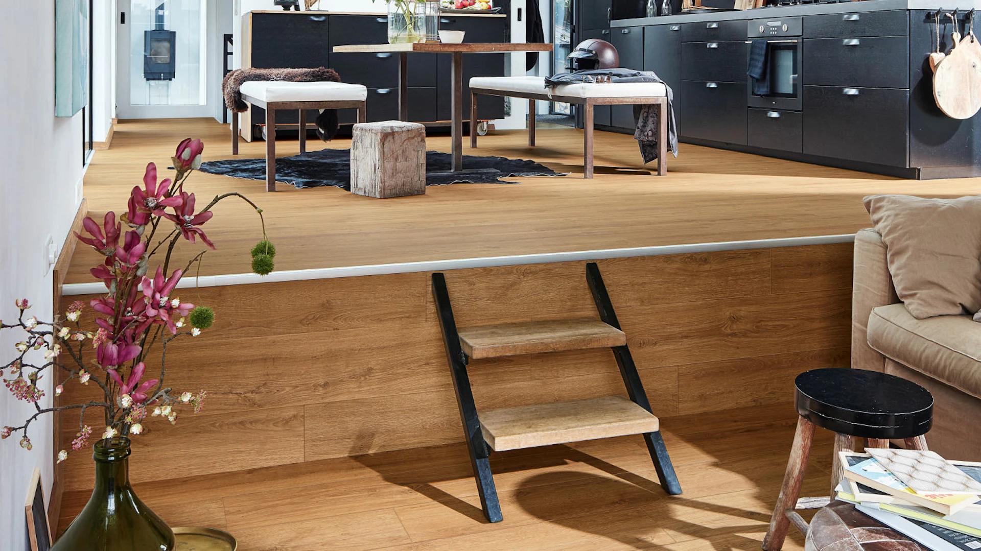 MEISTER Organic Flooring - MeisterDesign comfort DD 600S / DB 600S Golden Oak (400001-1287220-06999)