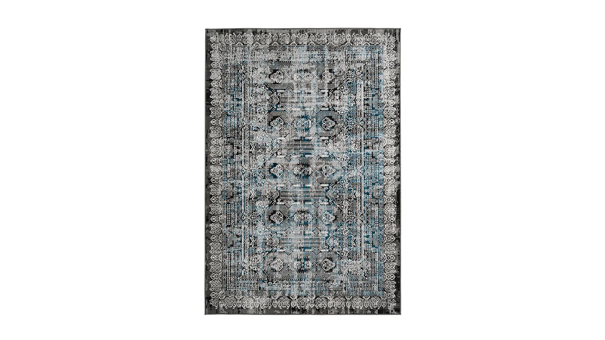 tapis planeo - Ariya 525 bleu 80 x 150 cm