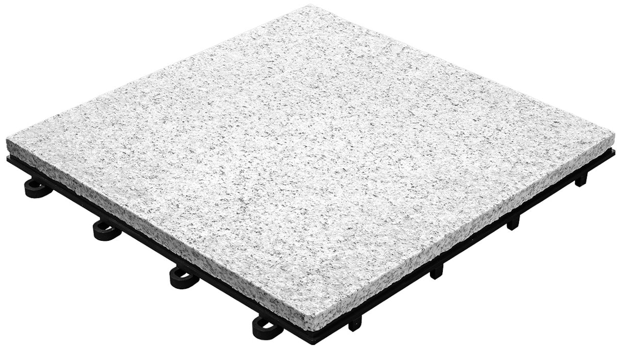 planeo click tile Stone - granito a tutta superficie - 4 pezzi - 0.36m²