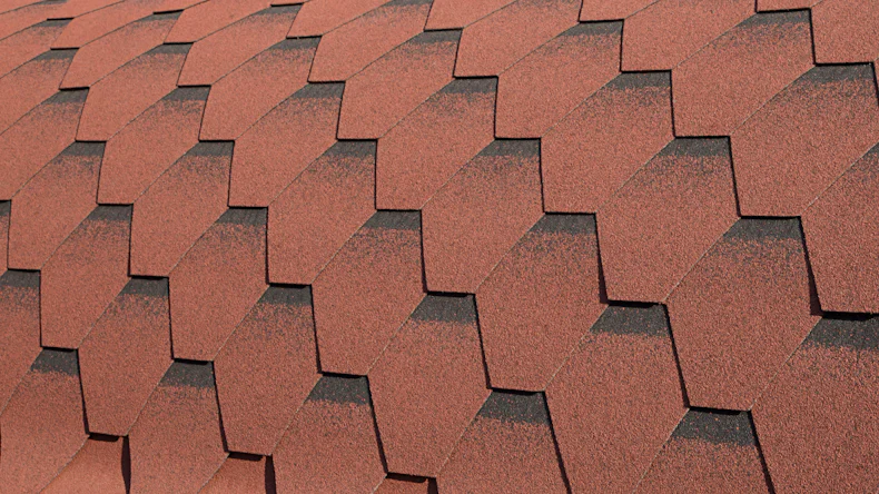 Dachschindeln 6-Eck de luxe Rot