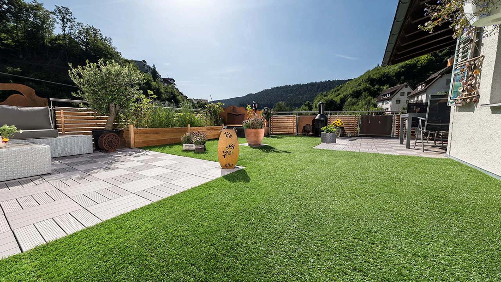 planeo click tile - lawn look