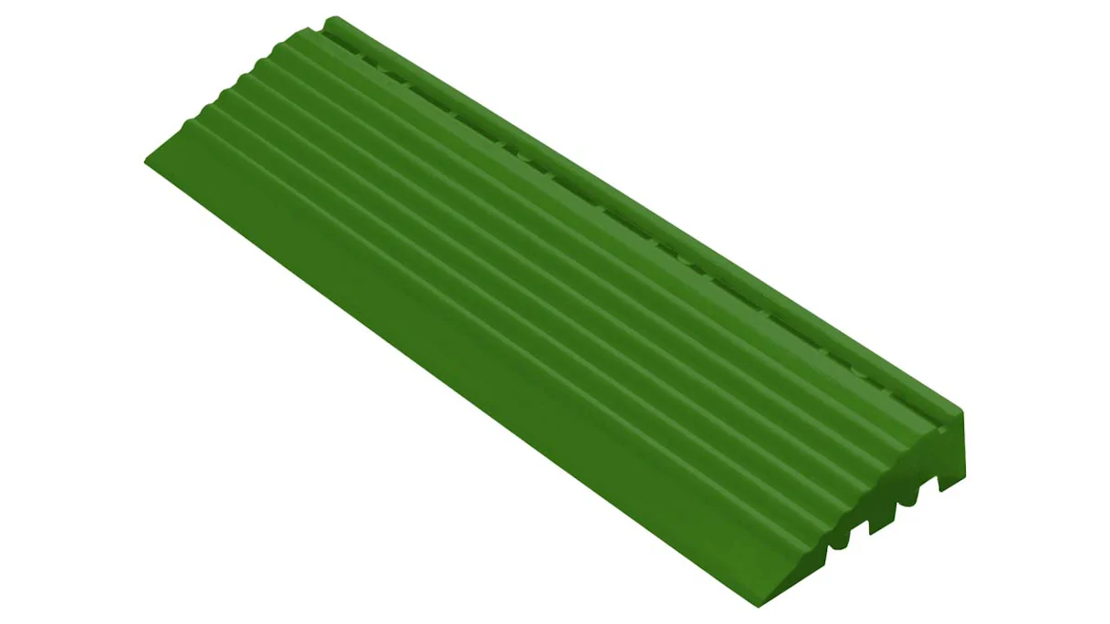 planeo Seitenteil für 30 x 30 cm Klickfliesen - grün mit Öse