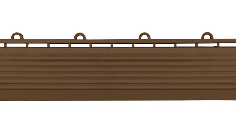 planeo Seitenteil für 30 x 30 cm Klickfliesen - braun mit Öse