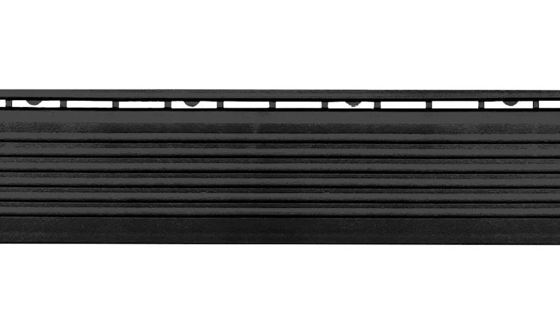 planeo Seitenteil für 30 x 30 cm Klickfliesen - schwarz mit Stift