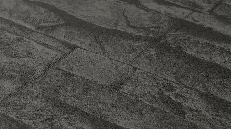 Carta da parati in vinile Best of Wood'n Stone 2a edizione A.S. Création muro di pietra grigio nero 123