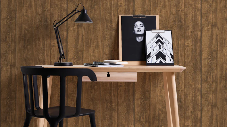 Carta da parati in vinile Best of Wood'n Stone 2a edizione A.S. Création muro in legno stile country marrone 823