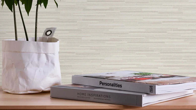 Vinyltapete weiß Modern Streifen Elements 721