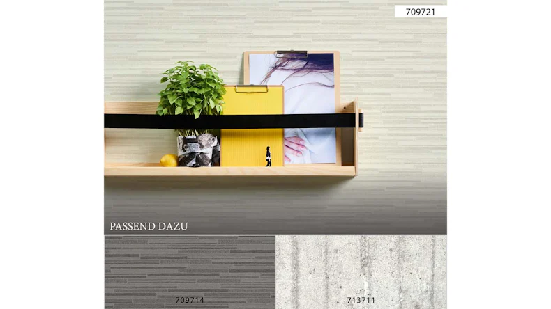 Vinyltapete weiß Modern Streifen Elements 721