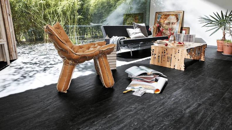 MEISTER pavimento organico - MeisterDesign flex DD 400 / DB 400 Black Lava (400008-0858399-07323)