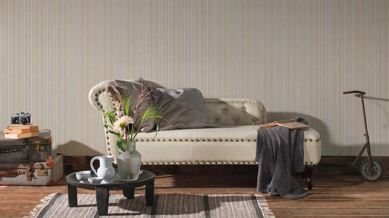 Papier peint rouge rétro classique à rayures country guide de style classique 2021 659