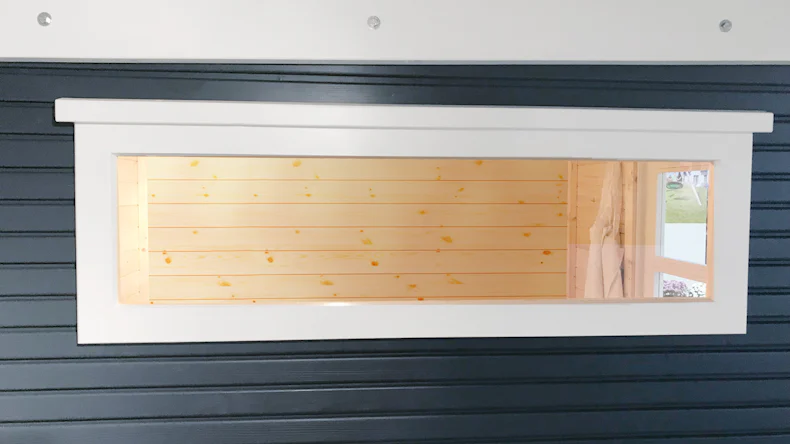 Guichet unique blanc fixe