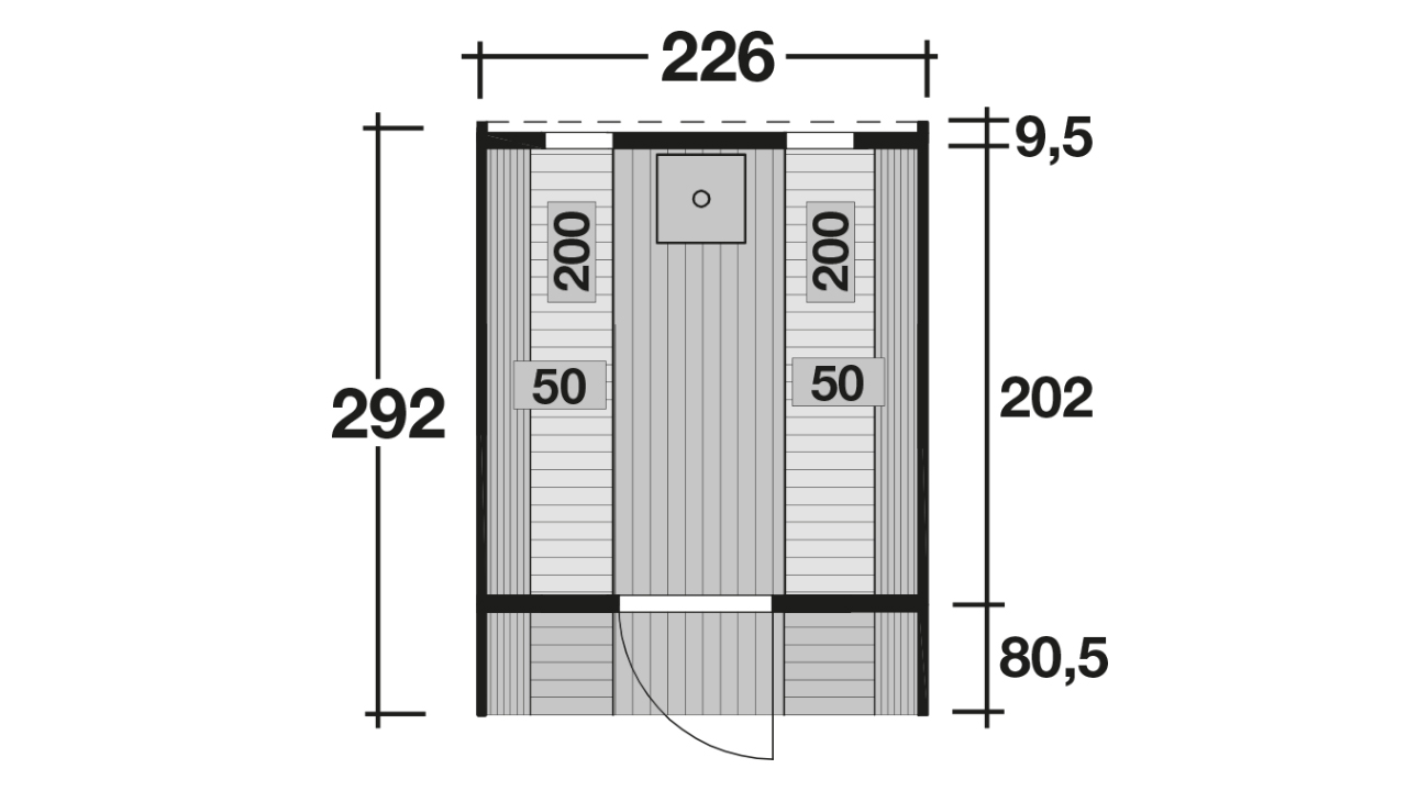 planeo Saunafass Premium Finja 1