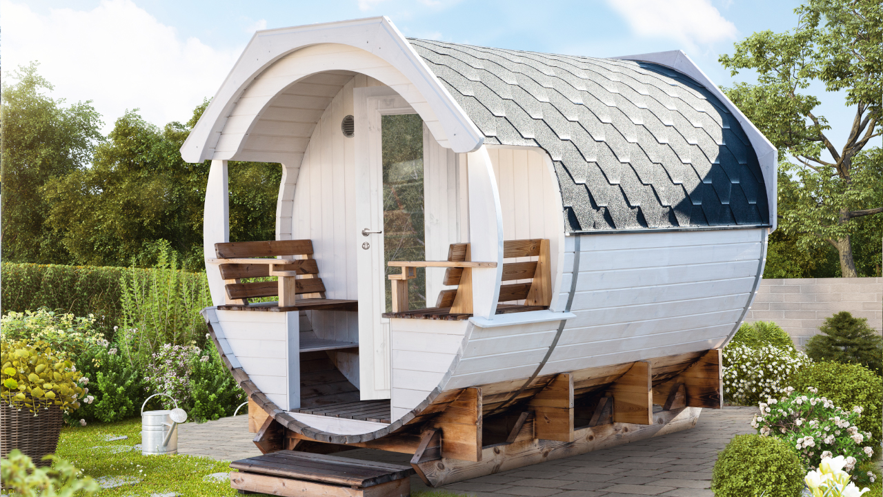 planeo Saunafass Premium Finja 1 Bausatz naturbelassen