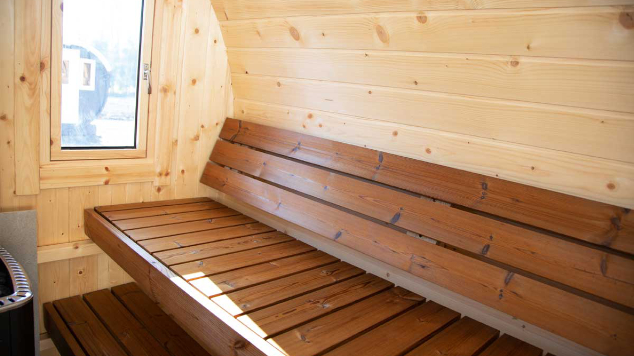 planeo Saunafass Premium Finja 1 Thermoholz Bausatz