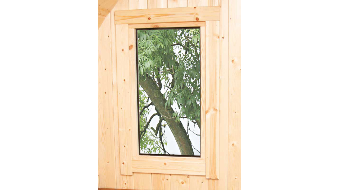 planeo Saunafass Premium Finja 1 Thermoholz Bausatz