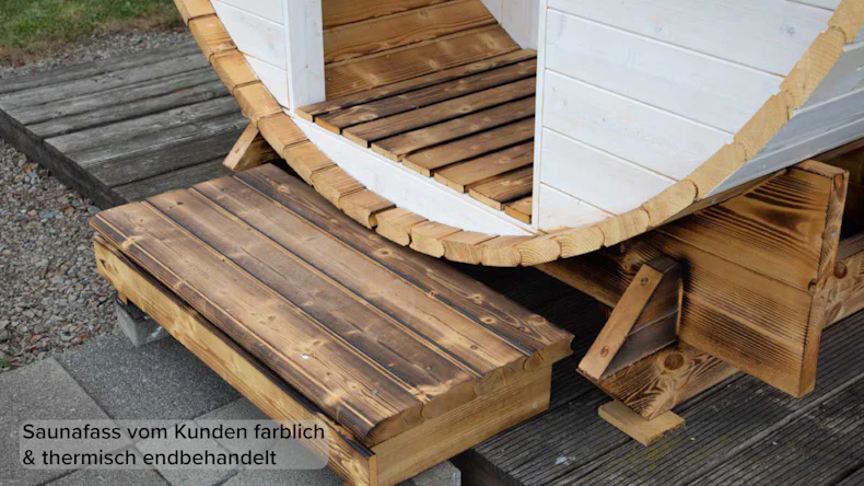 planeo Saunafass Premium Finja 2 Bausatz naturbelassen