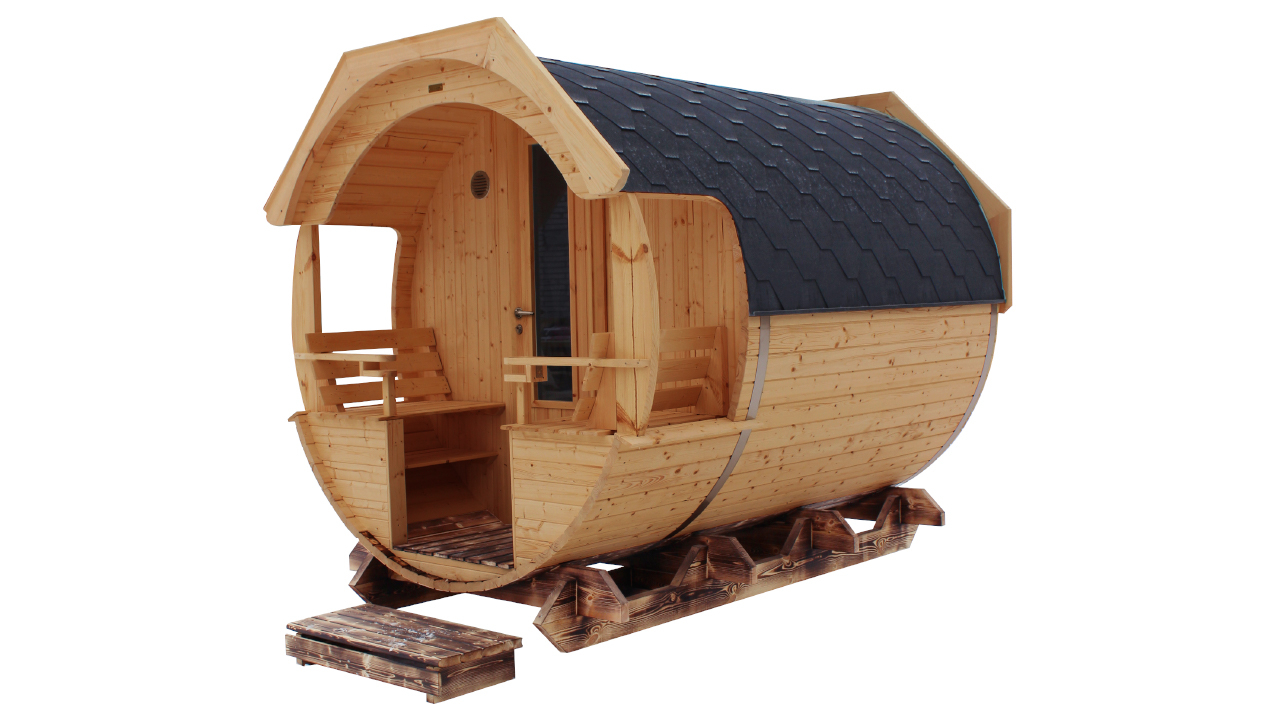 planeo Saunafass Premium Finja 2 Thermoholz Bausatz