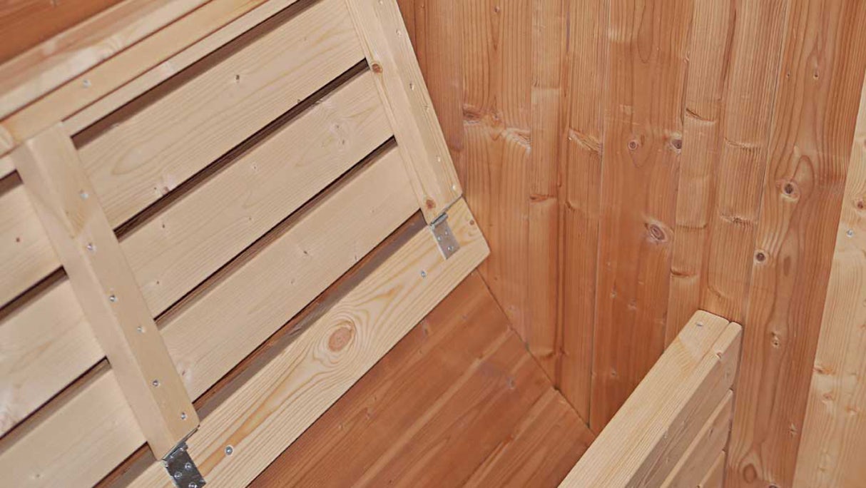 baril de sauna planeo Premium Svenja 2 assemblé finition naturelle
