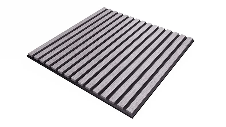 planeo Akustik Wandpaneel ISO - Eiche Greige 60x60cm