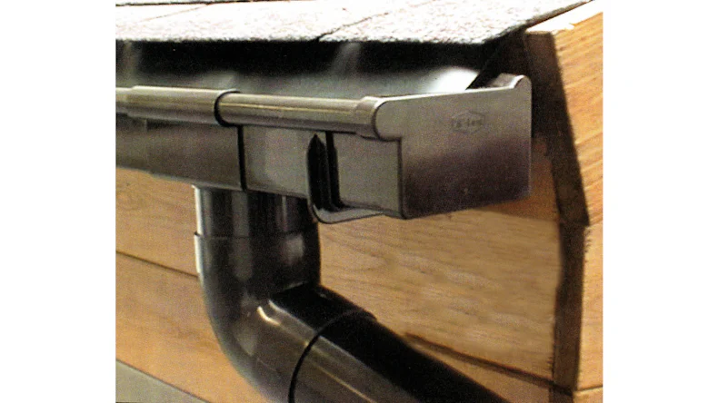 Plastic Roof Box Gutter 203A Brown 1 FR