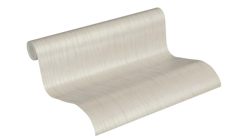 papier peint en vinyle beige rétro à rayures classiques romantico 820