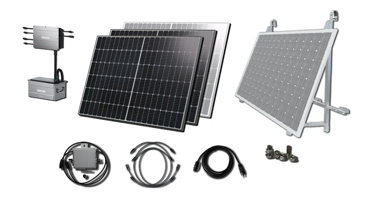 SolarFlow Speichersystem 1kWh mit 600W oder 800W Balkonkraftwerk für Balkonmontage
