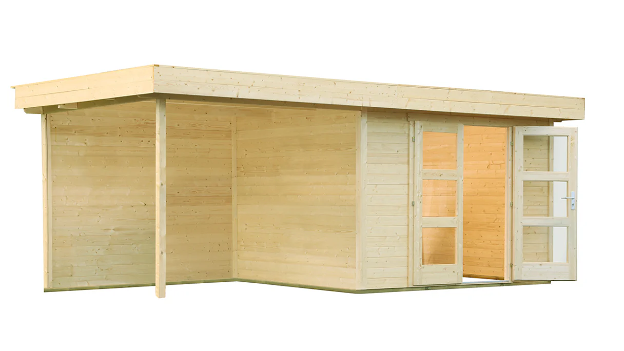 planeo summer house - System house Calais with extension and rear wall