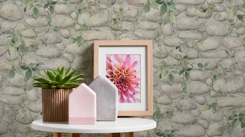 Papiertapete Steintapete grün Modern Klassisch Steine Bilder Il Decoro 416