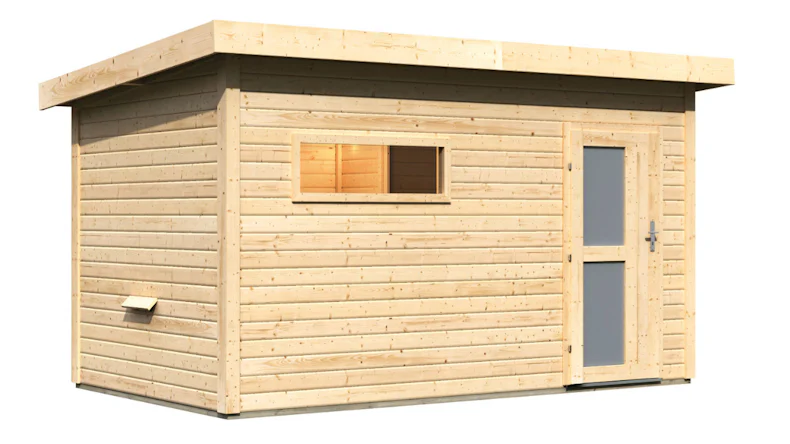 planeo Saunahaus Basic Melina 40 naturbelassen