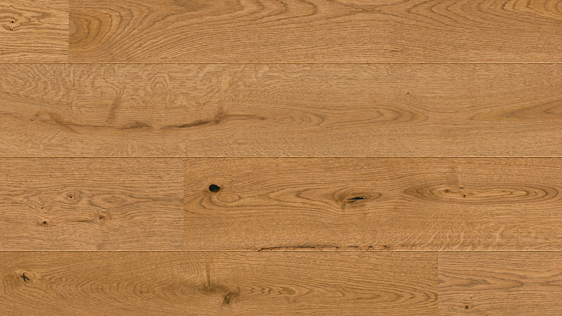planeo engineered wood - oak golden brown rustic brushed matt lacquer finish
