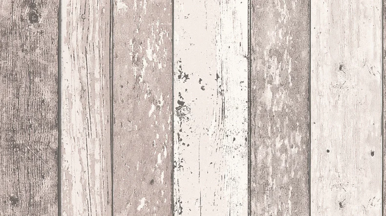 Carta da parati in vinile Best of Wood'n Stone 2a edizione A.S. Création muro in legno stile country in legno marrone crema 053