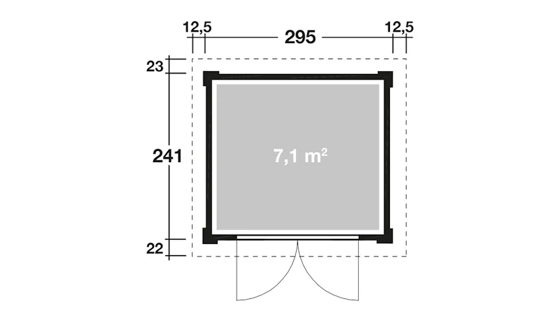 planeo abri de jardin - Maison système Pulti Softline 3024 Anthracite