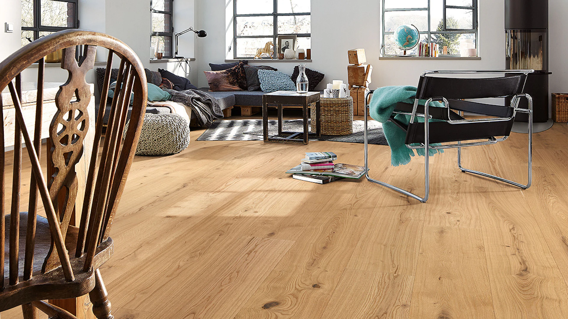 MEISTER Parquet Flooring - Lindura HD 400 Oak authentic pure (500011-2200270-08902)