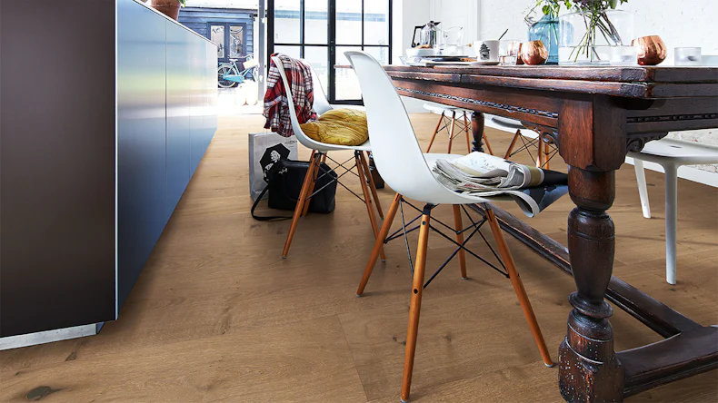 MEISTER Lindura-Holzboden HD 400 - 08905 Eiche authentic greige naturgeölt 2200 x 270 x 11 mm (500213-2200270-08905)