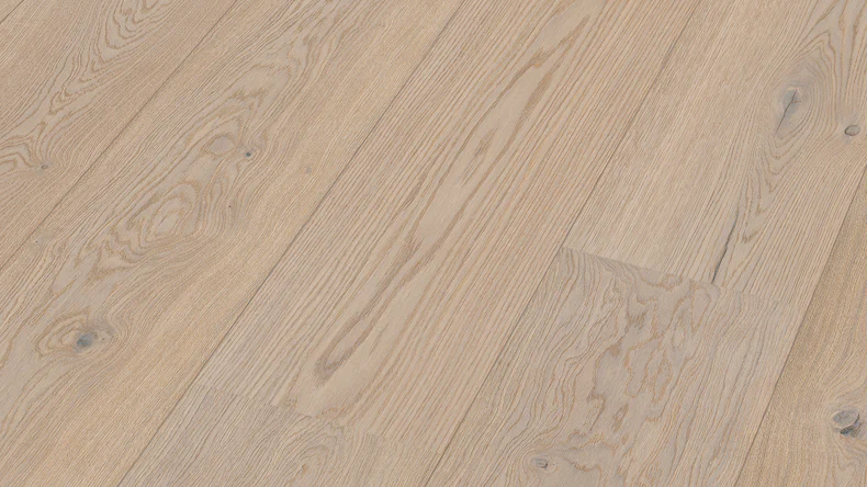 MEISTER Lindura-Holzboden HD 400 - 08908 Eiche lebhaft cremeweiß naturgeölt 2200 x 270 x 11 mm (500213-2200270-08908)