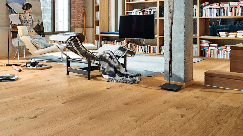 MEISTER Lindura-Holzboden HD 400 - 08915 Eiche authentic ultramattlackiert 2200 x 205 x 11 mm (500214-2200205-08915)