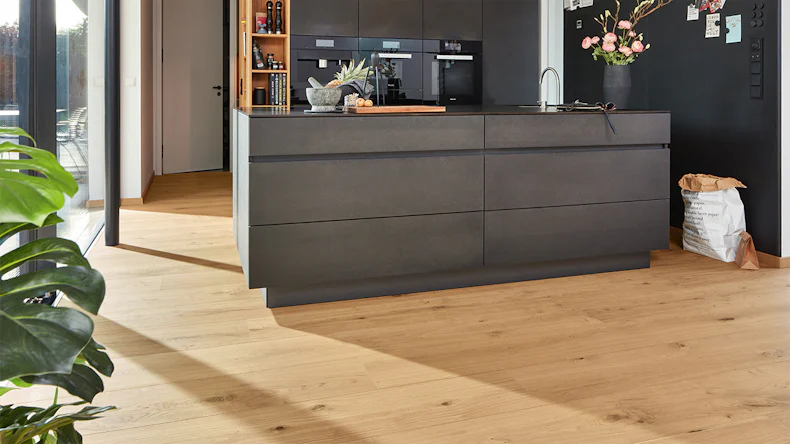 MEISTER Lindura-Holzboden HD 400 - 08921 Eiche authentic pure ultramattlackiert 2200 x 205 x 11 mm (500214-2200205-08921)