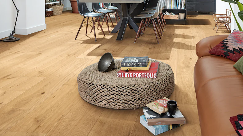 MEISTER Lindura-Holzboden HD 400 - 08921 Eiche authentic pure ultramattlackiert 2200 x 205 x 11 mm (500214-2200205-08921)