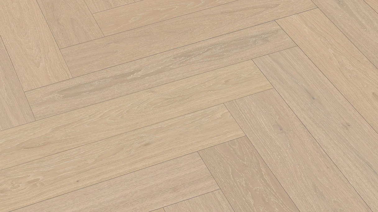 planeo Parquet Flooring - Noble Wood Herringbone Oak Verdal | Made in Germany (EDP-0398)