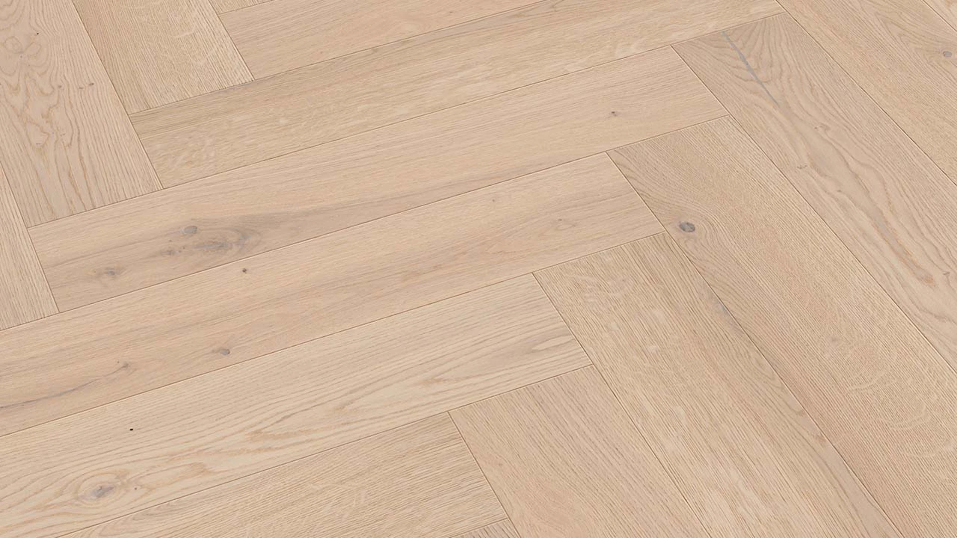 MEISTER Parquet Flooring - Longlife PS 500 Oak authentic cream white (500007-0710142-09021)